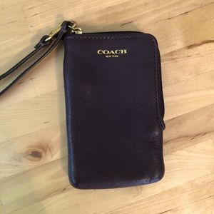 Coach Deep Purple Wristlet